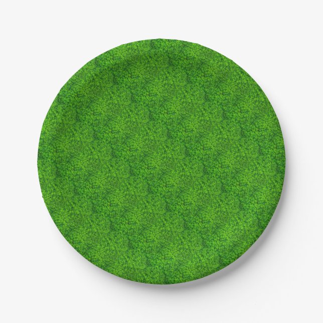 Shamrock Green Irish Saint Patricks Day Ireland Paper Plate (Front)