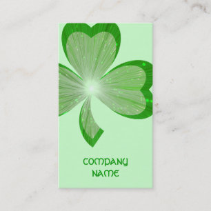 Shamrock Green Large business card