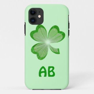 Shamrock Green monogram iPhone 5 case
