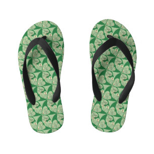 Shamrock "Happy St. Patrick's" Pair of Flip Flops