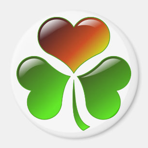 Shamrock Heart Magnet