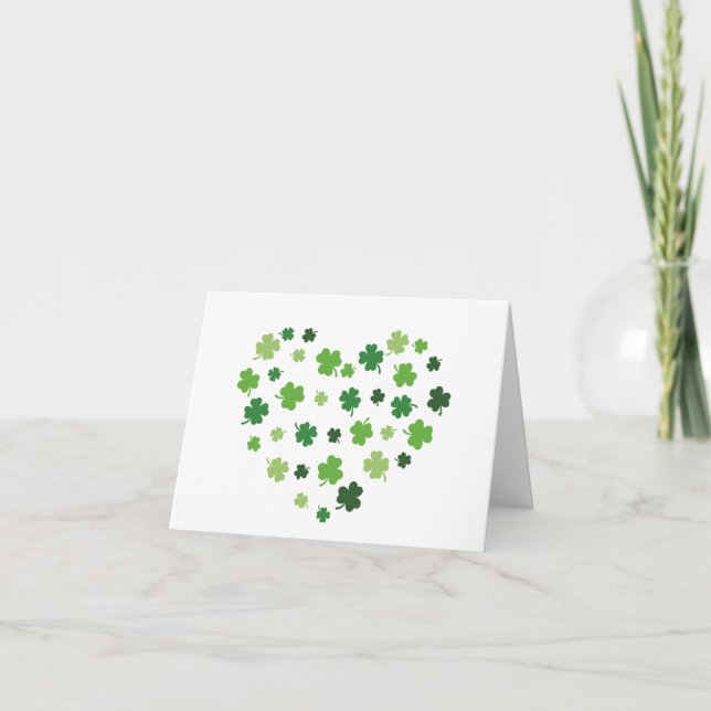 Shamrock Heart Note Cards (Front)