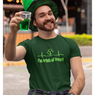 Shamrock Heartbeat St Patrick's Day T-Shirt