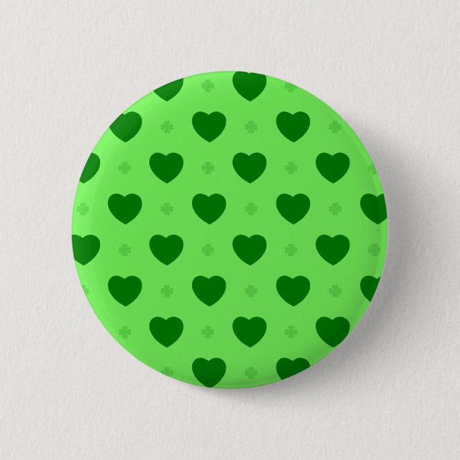 Shamrock Hearts Button (Front)