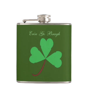 Shamrock Hip Flask
