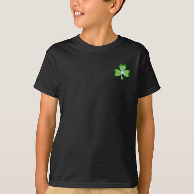 Shamrock 'Hooley Time!' t-shirt black back text (Front)