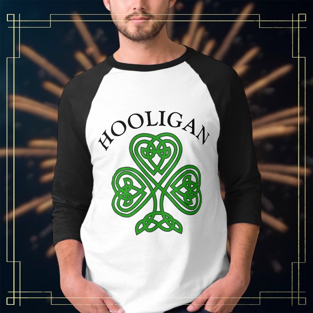 Shamrock Hooligan Funny St. Patrick's Day T-Shirt (Creator Uploaded)