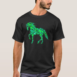 Shamrock Horse  St Patricks Day Funny Horseshoe T-Shirt