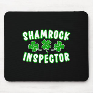 Shamrock Inspector St Patricks Day 2 Mouse Pad