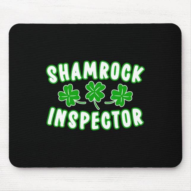 Shamrock Inspector St Patricks Day 2  Mouse Pad (Front)