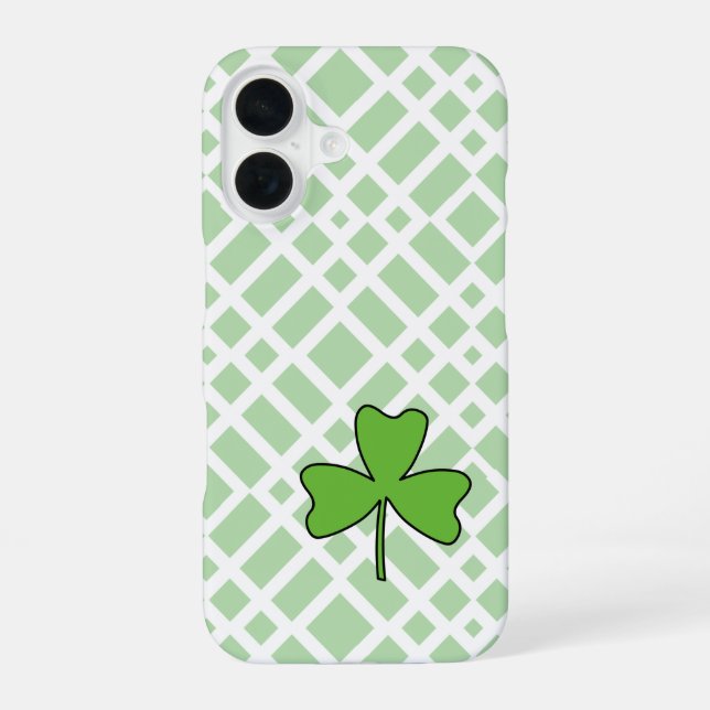 Shamrock iPhone 16 Case (Back)