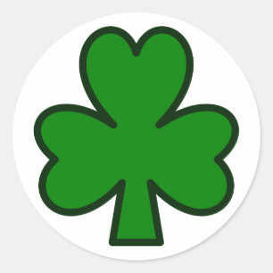 Shamrock, Ireland Classic Round Sticker