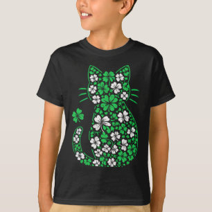 Shamrock Irish Cat Graphic Saint Patrick Day For C T-Shirt