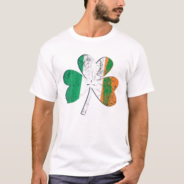 Shamrock Irish Flag T-Shirt (Front)