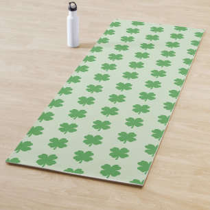 Shamrock Irish Pattern Bath Towel Set Yoga Mat