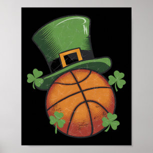 Shamrock Irish Sketll Leprechaun St Patricks Day T Poster