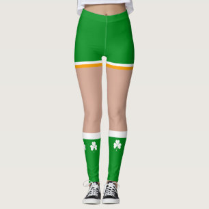Shamrock Irish St Patricks Day Novelty Fun Leggings