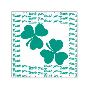 Shamrock Irish St Patricks Day thank you Self-inking Stamp