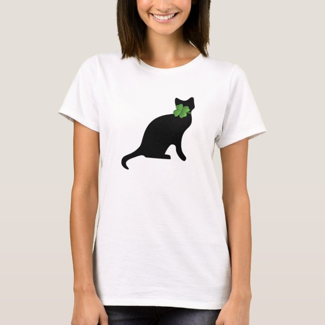 Shamrock Kitty T-Shirt (Front)