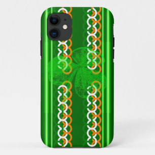 Shamrock Knot Stripes by Kenneth Yoncich iPhone 11 Case