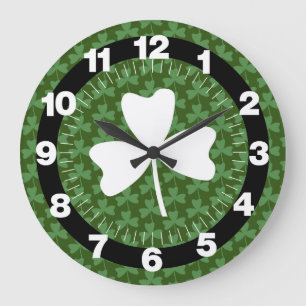 Shamrock Large Clock