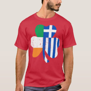 Shamrock leaf irish greek  for St Patricks day in  T-Shirt