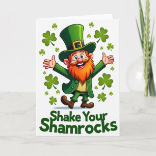 Shamrock Leprechaun Fun Card