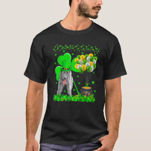 Shamrock Leprechaun Hat Irish Wolfhound St Patrick T-Shirt
