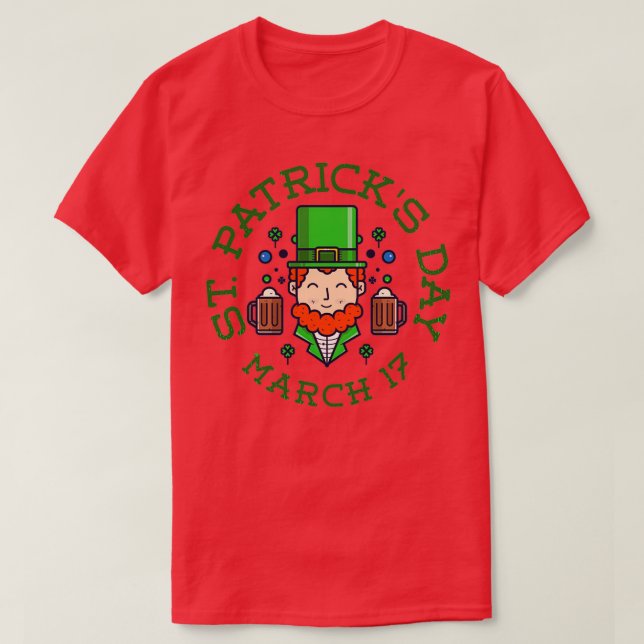 shamrock leprechaun T-Shirt (Design Front)