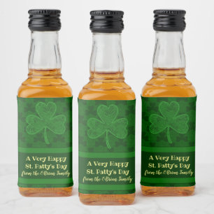 Shamrock Liquor Bottle Label