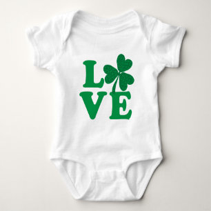 Shamrock LOVE Baby Bodysuit