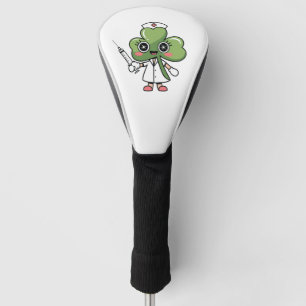 Shamrock Lucky Charm Nurse Kawaii Lucky Charm Golf Head Cover