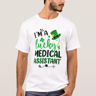 Shamrock Lucky Medical Assistant St Patricks Day T-Shirt