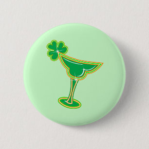 Shamrock Margarita 6 Cm Round Badge