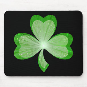 Shamrock mousepad black