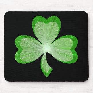 Shamrock mousepad black