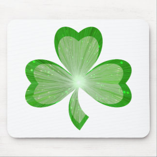 Shamrock mousepad white