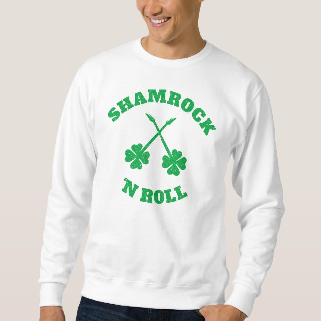 Shamrock 'n Roll Grunge Sweatshirt (Front)