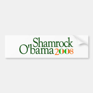 Shamrock Obama 2008 Bumper Sticker