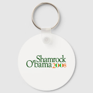 Shamrock Obama 2008 Key Ring