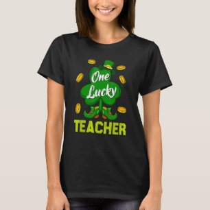 Shamrock One Lucky Teacher St Patricks Day School  T-Shirt