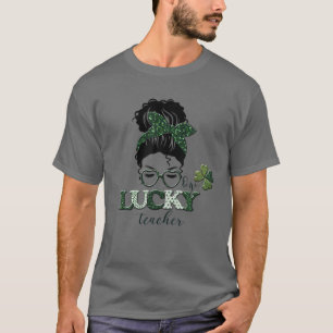 Shamrock One Lucky Teacher St Patricks Day School T-Shirt