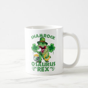 Shamrock O'saurus Rex St. Patrick's Day Coffee Mug
