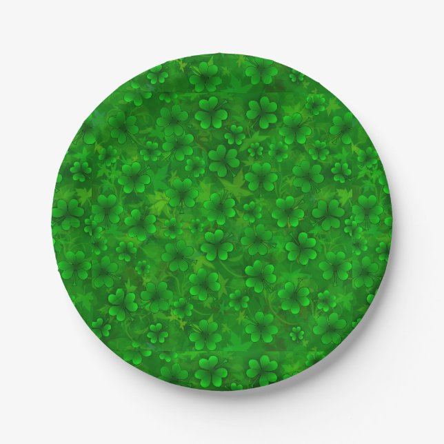 Shamrock Paper Plate (Front)
