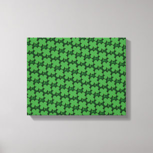 Shamrock Pattern Canvas Print