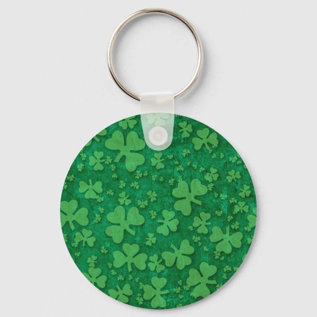 Shamrock Pattern Key Ring (Front)