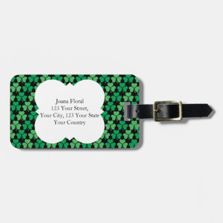 Shamrock Pattern Luggage Tag