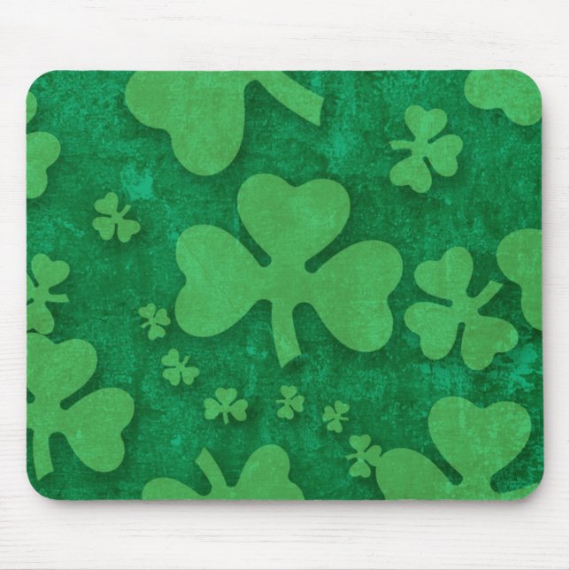 Shamrock Pattern Mouse Pad (Front)