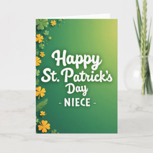Shamrock Pattern Niece Card