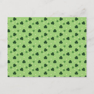 Shamrock Pattern Postcard